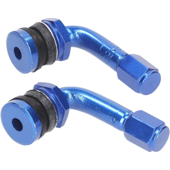 Paire de valves coudées 101 OCTANE Bleu