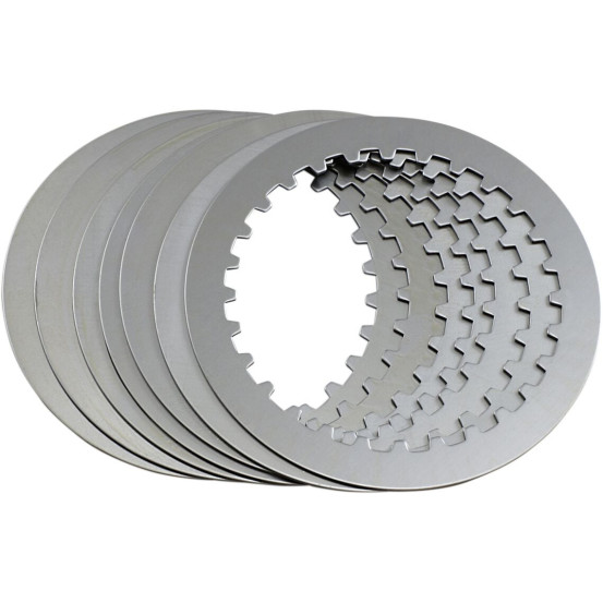 Kit 7 disques d'embrayage lisses acier HINSON Honda 250 CR 1990-2007 / 500 CR 1990-2001 / 450 CRF-R 2002-2026