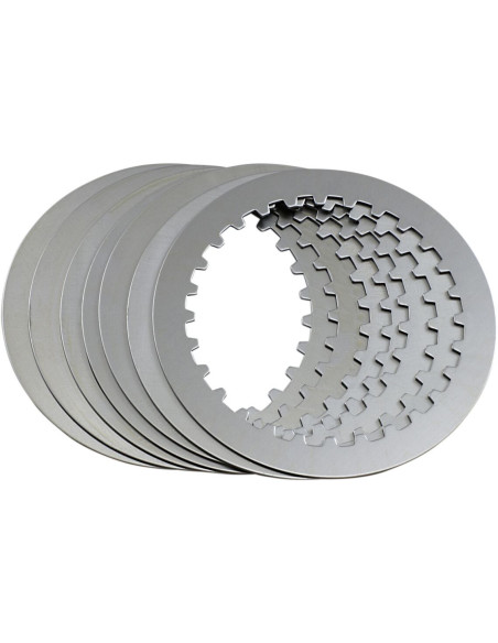 Kit 7 disques d'embrayage lisses acier HINSON Honda 250 CR 1990-2007 / 500 CR 1990-2001 / 450 CRF-R 2002-2026