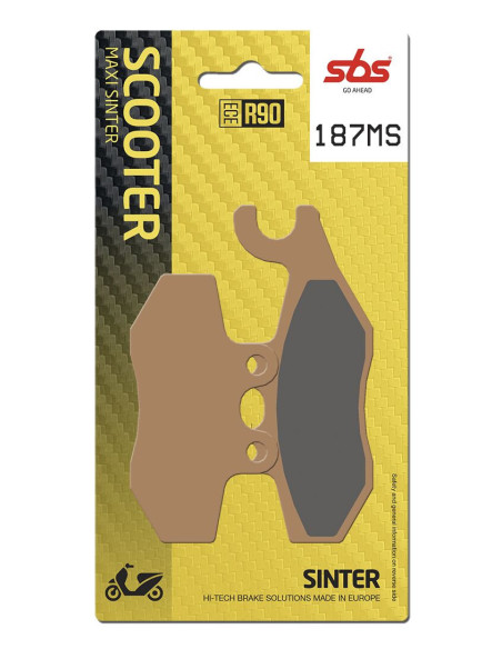 Plaquettes de frein SBS 187 MS Evo Sinter
