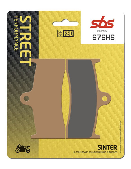 Plaquettes de frein SBS 676 HS Evo Sinter