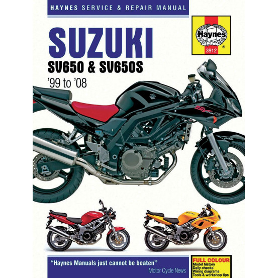 Manuel entretien et réparation HAYNES Suzuki 650 SV 1999-2008 en Anglais