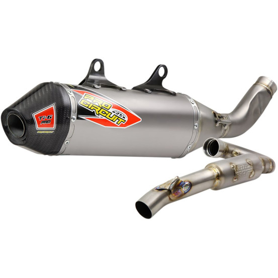 Ligne d'échappement PRO CIRCUIT Ti-6 PRO titane carbone Husqvarna 250 FC 2019 KTM 250 SXF 2019