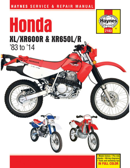 Manuel entretien et réparation HAYNES Honda 600/650 XL/XR 1983-2014 en Anglais
