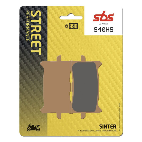 Plaquettes de frein SBS 940 HS Evo Sinter