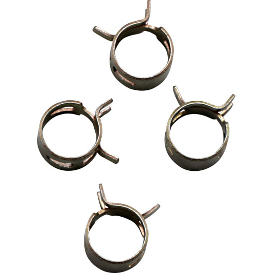 Kit 4 colliers de serrage durite FUEL STAR 12mm or