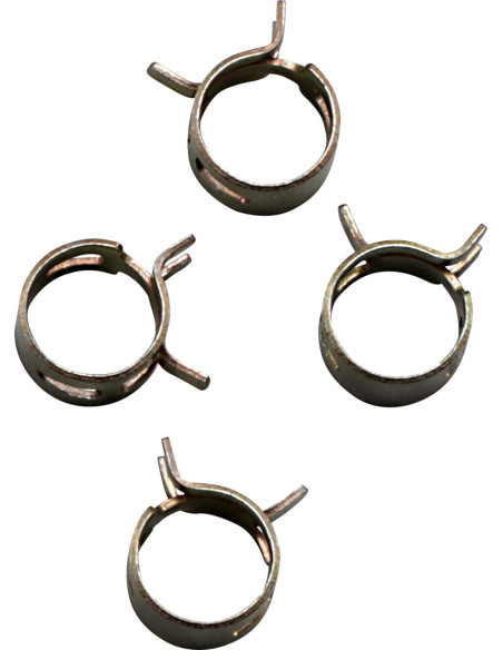 Kit 4 colliers de serrage durite FUEL STAR 12mm or