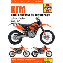 Manuel entretien et réparation HAYNES KTM EXC/SX 4T 2000-2007 en Anglais