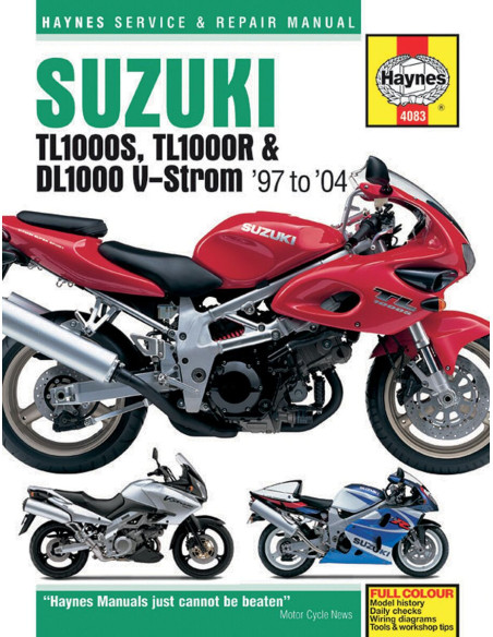 Manuel entretien et réparation HAYNES Suzuki 1000 TLS/TLR 1000 DL V-Strom 1997-2004 en Anglais
