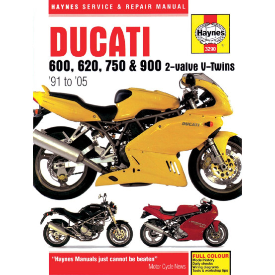 Manuel entretien et réparation HAYNES Ducati 600/620/750/900 V-Twins 1991-2005 en Anglais