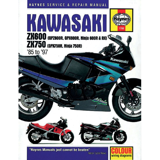 Manuel entretien et réparation HAYNES Kawasaki 600/750 ZX 1985-1997 en Anglais