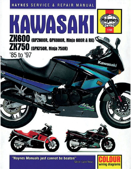 Manuel entretien et réparation HAYNES Kawasaki 600/750 ZX 1985-1997 en Anglais