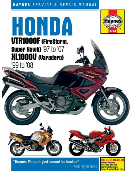 Manuel entretien et réparation HAYNES Honda 1000 VTRF 1997-2007 1000 XLV 1999-2008 en Anglais