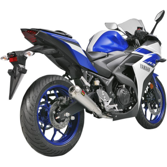 Ligne complète AKRAPOVIC Racing Line Inox Yamaha YZF-R25 2014-2016, YZF-R3 2015-2016, MT-03 2016-2018