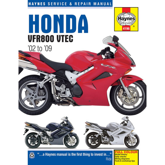 Manuel entretien et réparation HAYNES Honda 800 VFR 2002-2009 en Anglais