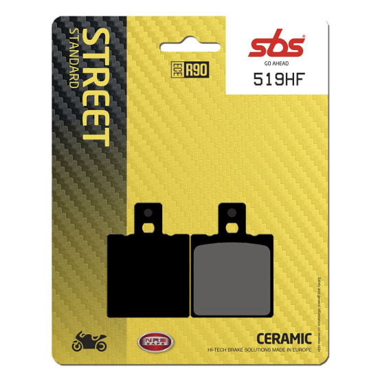 Plaquettes de frein SBS 519 HF Céramique