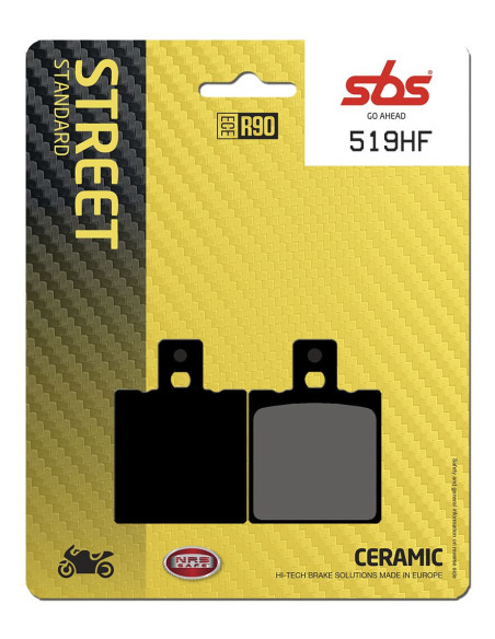 Plaquettes de frein SBS 519 HF Céramique