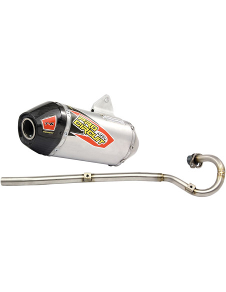Ligne complète inox carbone Pro Circuit T-6 Honda 125 CR-F 2014-2015