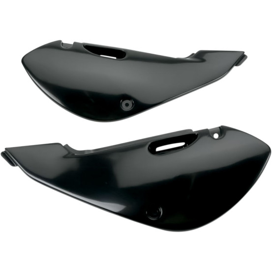 Plaques latérales - Noir - UFO Kawasaki 65 KX 2001-2013 / 110 KLX 2001-2009
