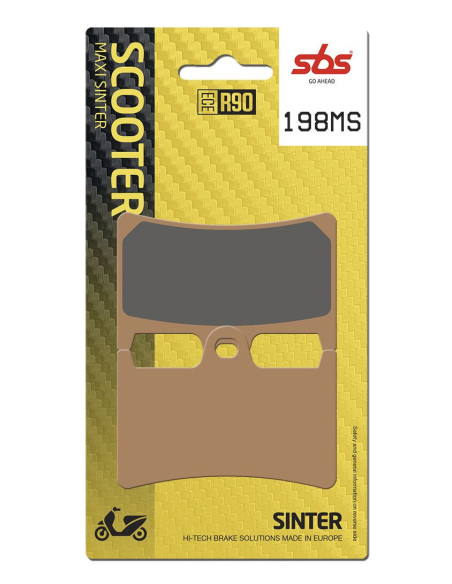 Plaquettes de frein SBS 198 MS Evo Sinter