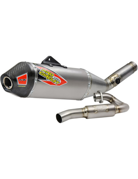 Ligne d'échappement PRO CIRCUIT Ti-6 titane carbone Kawasaki 450 KXF 2019-2020