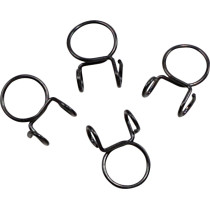 Kit 4 colliers de serrage durite FUEL STAR 10mm Noir