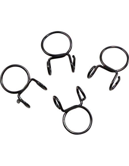 Kit 4 colliers de serrage durite FUEL STAR 10mm Noir