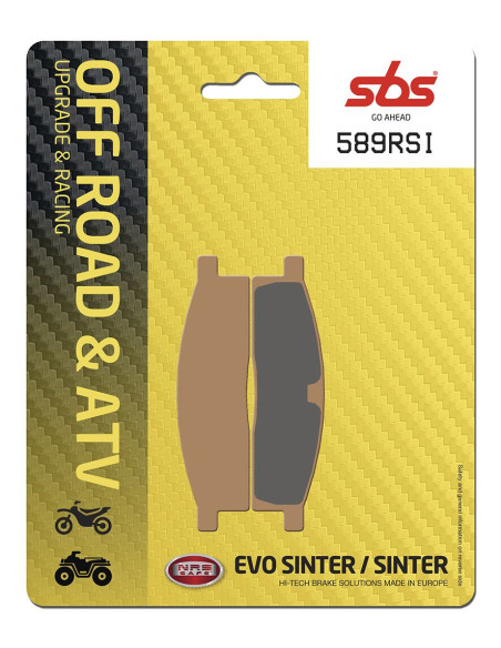Plaquettes de frein SBS 589 RSI Sinter - Evo Sinter