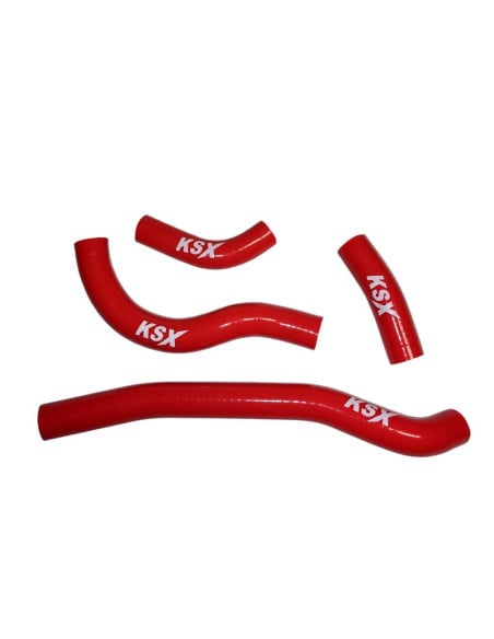 Durites de radiateur KSX renforcées silicone Honda 250 CRF-R 2022 Rouge