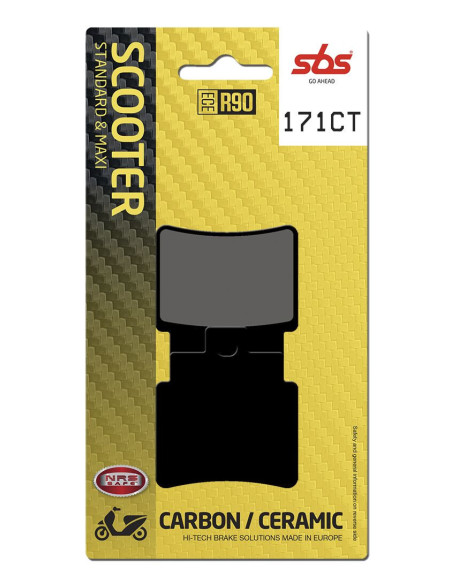 Plaquettes de frein SBS 171 CT Carbone Céramique