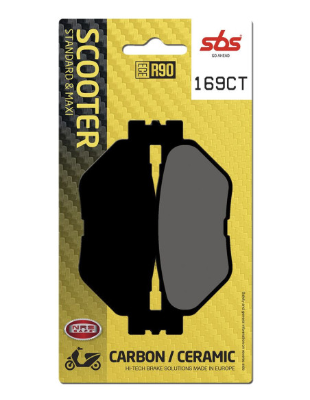 Plaquettes de frein SBS 169 CT Carbone Céramique