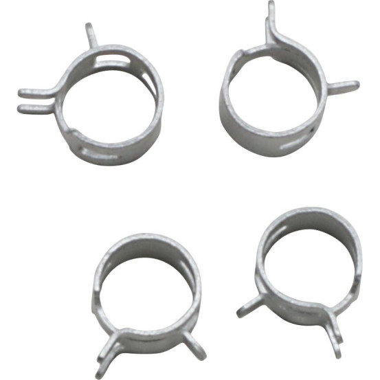 Kit 4 colliers de serrage durite FUEL STAR 11mm gris