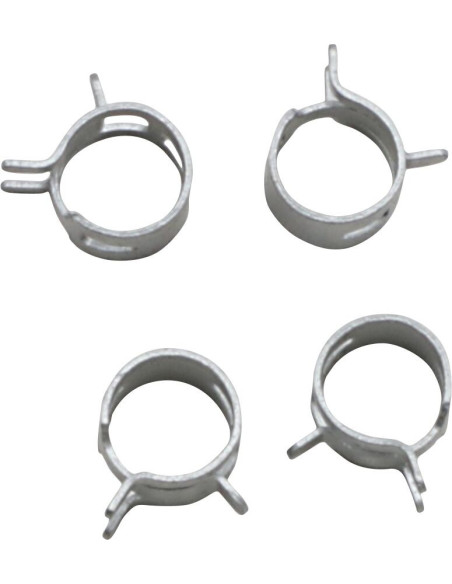 Kit 4 colliers de serrage durite FUEL STAR 11mm gris