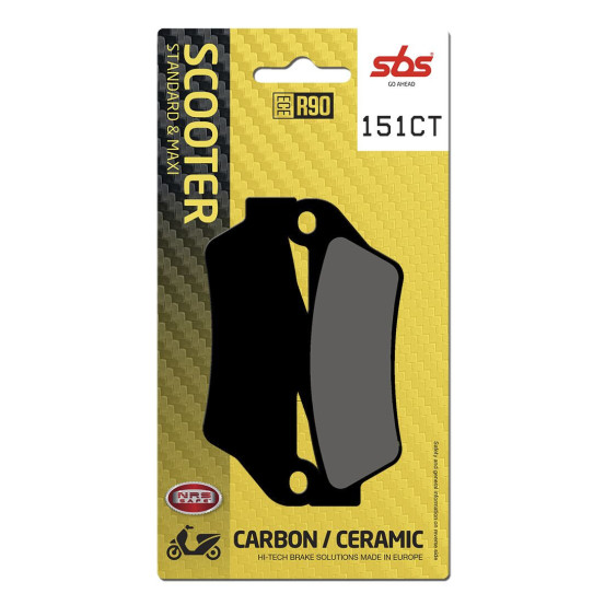 Plaquettes de frein SBS 151 CT Carbone Céramique
