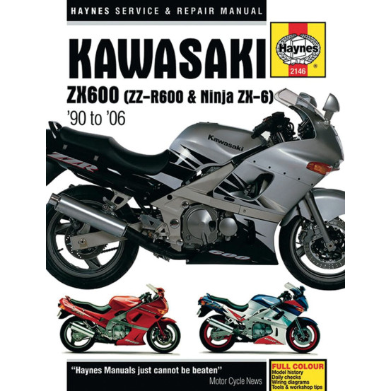 Manuel entretien et réparation HAYNES Kawasaki 600 ZX 1990-2006 en Anglais