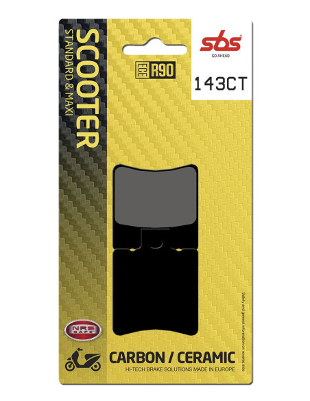 Plaquettes de frein SBS 143 CT Carbone Céramique