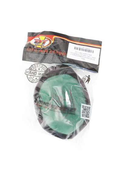 Filtre à air DT1 double mousse pré huilé KAWASAKI 450 KX-F 2024-2026 / 250 KXF 2025-2026