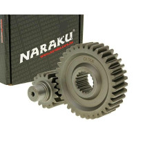 Transmission secondaire allongée 17/36 +31% NARAKU MuZ 125 Moskito 2002