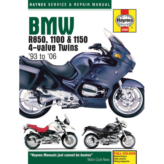 Manuel entretien et réparation HAYNES BMW 850/1100/1150 R 1993-2006 en Anglais