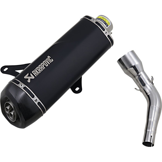 Silencieux AKRAPOVIC Inox noir Vespa GTS 125/250/300 2005-2020 GTV 250/300 2007-2014