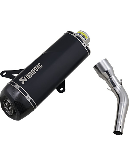 Silencieux AKRAPOVIC Inox noir Vespa GTS 125/250/300 2005-2020 GTV 250/300 2007-2014