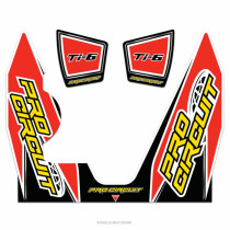 Stickers silencieux Pro Circuit Ti-6 Yamaha 450 YZ-F