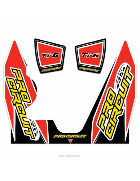Stickers silencieux Pro Circuit Ti-6 Yamaha 450 YZ-F