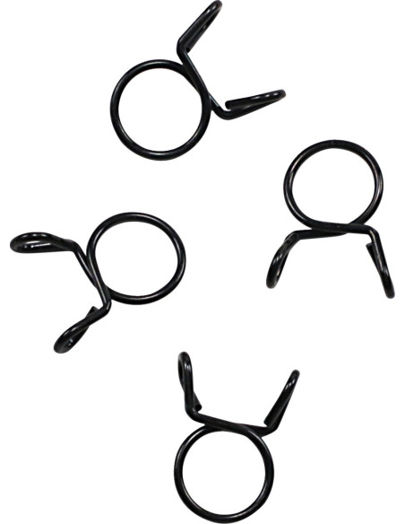 Kit 4 colliers de serrage durite FUEL STAR 10,3mm Noir