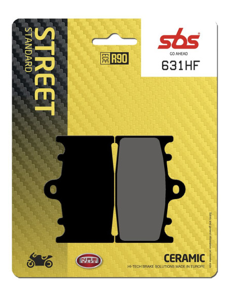 Plaquettes de frein SBS 631 HF Céramique
