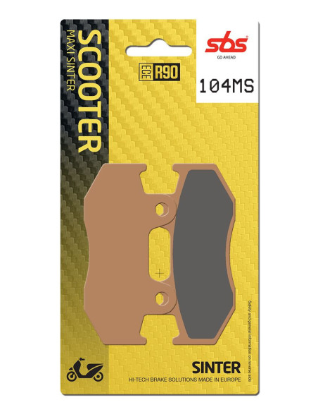Plaquettes de frein SBS 104 MS Evo Sinter