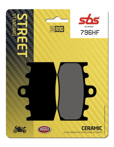 Plaquettes de frein SBS 796 HF Céramique