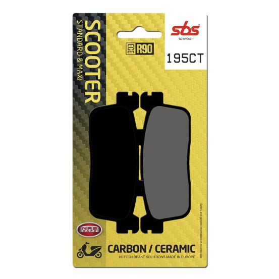 Plaquettes de frein SBS 195 CT Carbone Céramique