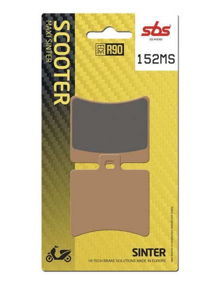 Plaquettes de frein SBS 152 MS Evo Sinter