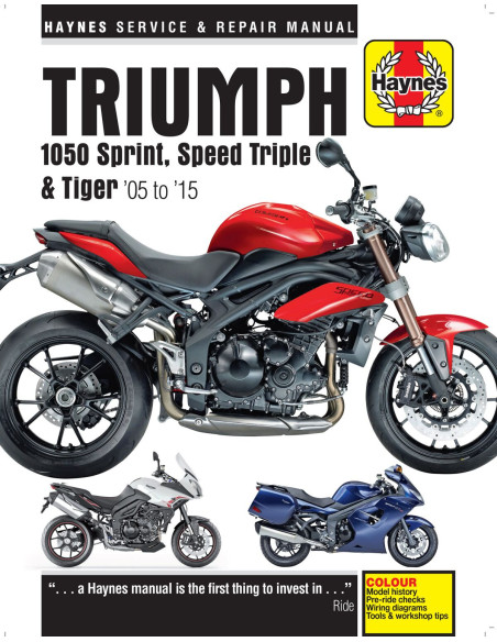 Manuel entretien et réparation HAYNES Triumph 1050 Sprint/Speedtriple/Tiger 2005-2015 en Anglais